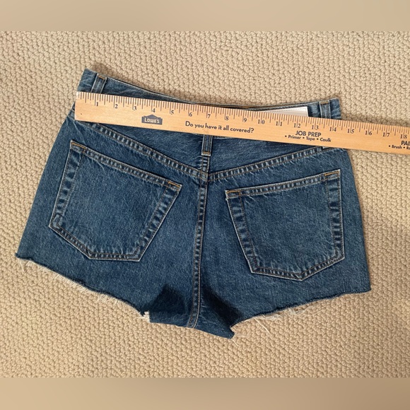 Re/Done jean shorts size 27 cutoff button fly cotton summer boho - Picture 5 of 14